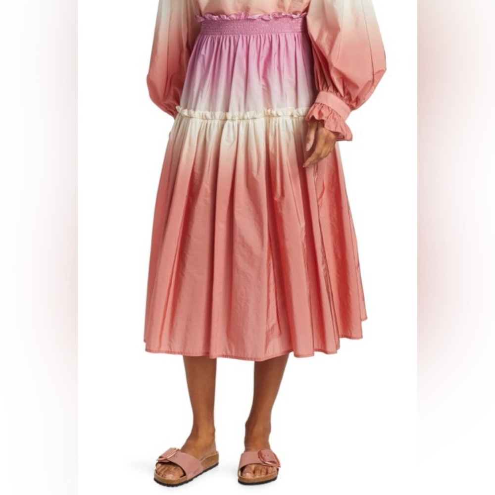 Sea New York Pink Ombre A-Line Skirt